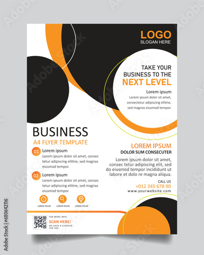 Modern digital marketing agency flyer template