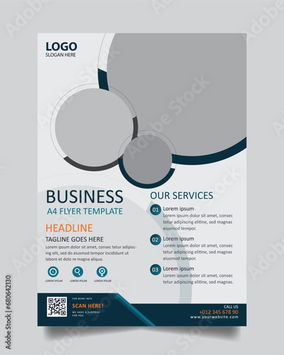Modern digital marketing agency flyer template