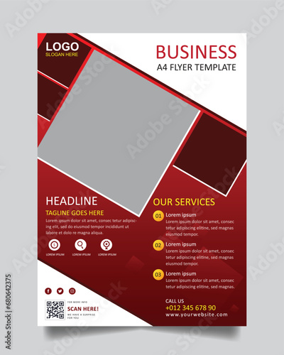Modern digital marketing agency flyer template