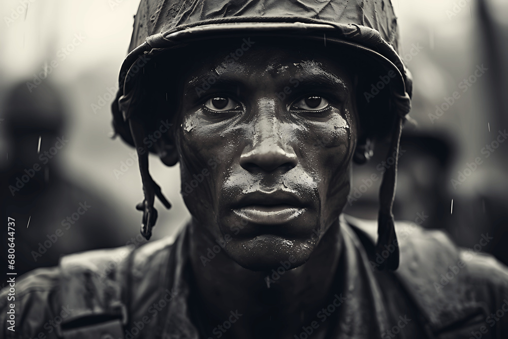 Retrato de soldados en la guerra de vietnam Retrato de soldados en la guerra de vietnam