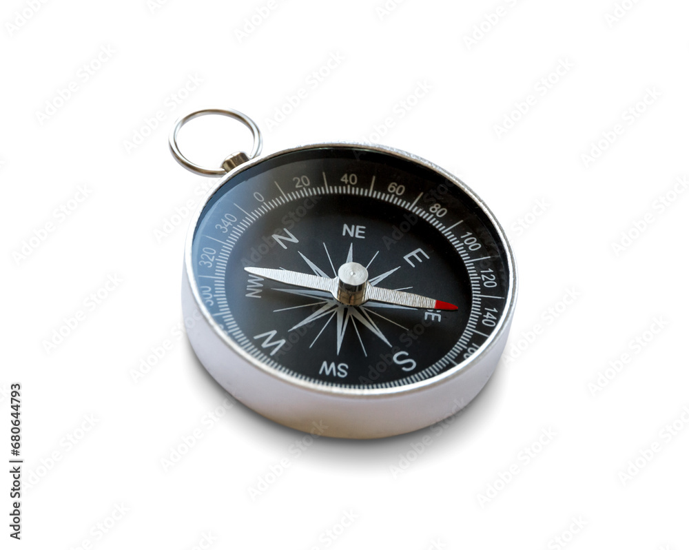 Compass with shadow isolated on white background Compass with shadow isolated on white background