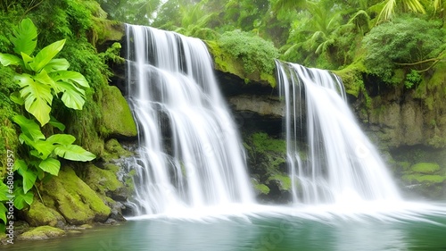 waterfall in the jungle