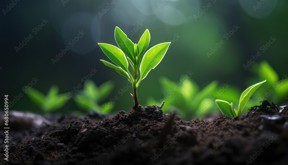 A Tiny Green Hope Sprouting From the Earth A Tiny Green Hope Sprouting From the Earth