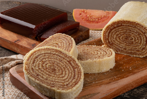 Typical northeast dessert roll cake.