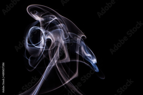 Wallpaper smoke background captured from incense stick.