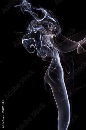 Wallpaper smoke background captured from incense stick.