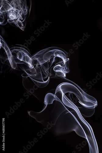 Wallpaper smoke background captured from incense stick.