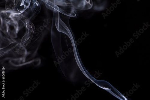 Wallpaper smoke background captured from incense stick.