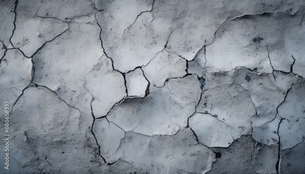 A Cracked Concrete Wall with Intricate, Weathered Patterns Revealing Its Age and Character A Cracked Concrete Wall with Intricate, Weathered Patterns Revealing Its Age and Character