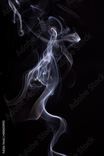 Wallpaper smoke background captured from incense stick.