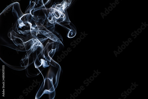 Wallpaper smoke background captured from incense stick.