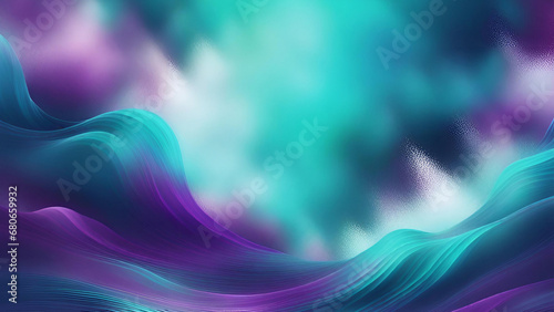 Abstrakter blauer und violetter Hintergrund mit Farbverlauf und leuchtenden geometrischen Linien. Moderne glänzende Dreieckslinien. Futuristisches Konzept.