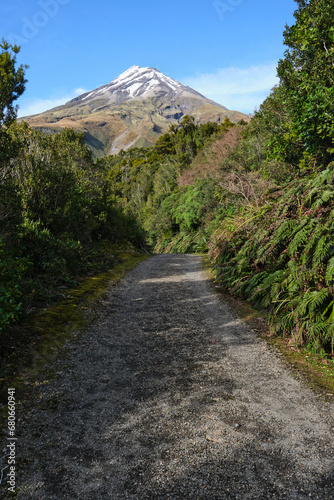 dirt road to the Volcano in New Zealand