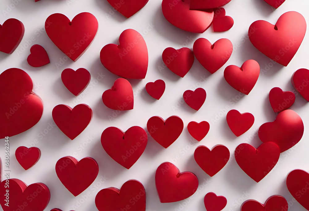 red heart shape in minimal style red heart shape in minimal style