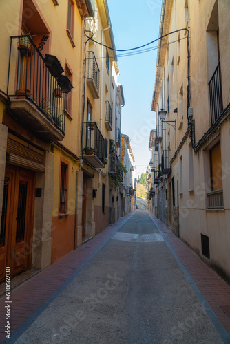Old town street in Cocentaina, Alicante (Spain)