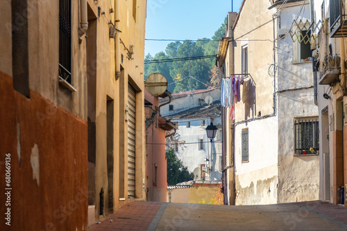 Old town street in Cocentaina, Alicante (Spain)