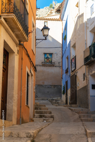 Old town street in Cocentaina, Alicante (Spain)