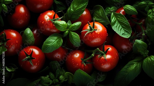 Italian Food Background Vine Tomatoes Basil, Background Images, Hd Wallpapers, Background Image