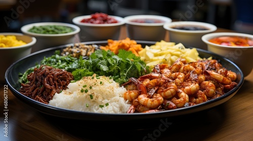 Korean Foods Served On Dining Table, Background Images, Hd Wallpapers, Background Image