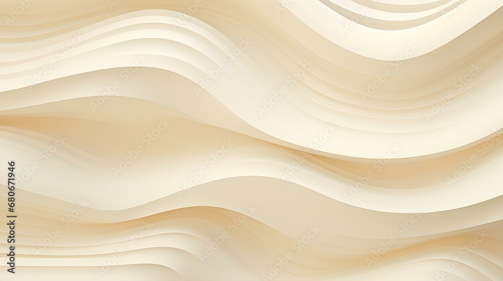 Minimalistic Background of abstract Waves in ivory Colors. Creative Retro Wallpaper