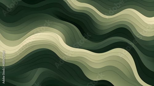 Minimalistic Background of abstract Waves in khaki Colors. Creative Retro Wallpaper