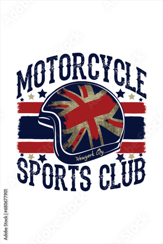 vintage motorcycle t-shirt design. Motorcycle service and racing vector t-shirt design