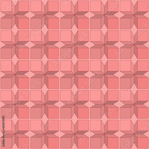 Fototapeta Naklejka Na Ścianę i Meble -  Seamless geometric pattern of squares for texture, textiles, prints, and simple backgrounds