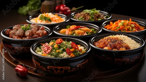 Set Bowls Tasty Chinese Food On, Background Images, Hd Wallpapers, Background Image © IMPic