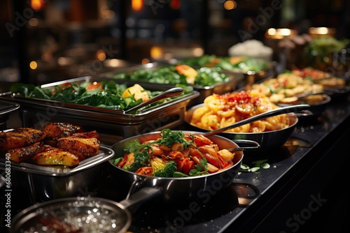 all inclusive food buffet at the hotel