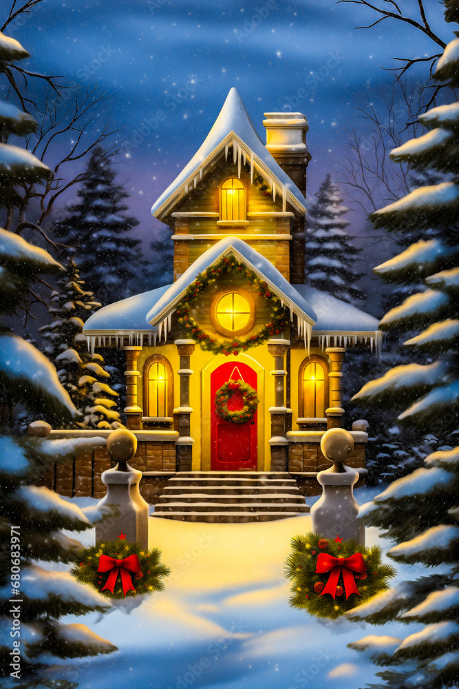 Festive Christmas card