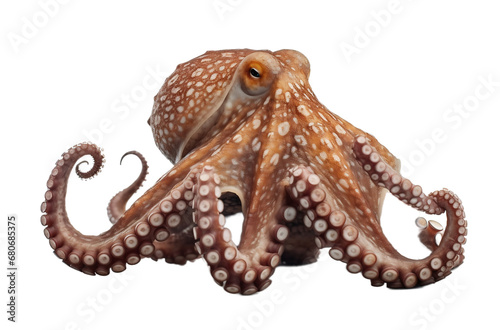 Octopus on a light background. Generative artificial intelligence