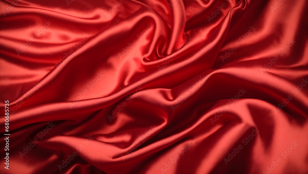 Abstract background of light red silk satin, with a subtle sheen. Background, texture. Abstract background of light red silk satin, with a subtle sheen. Background, texture.
