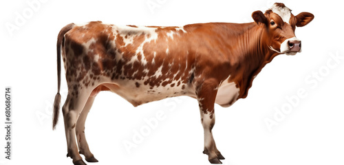 Cow on a light background. Generative artificial intelligence