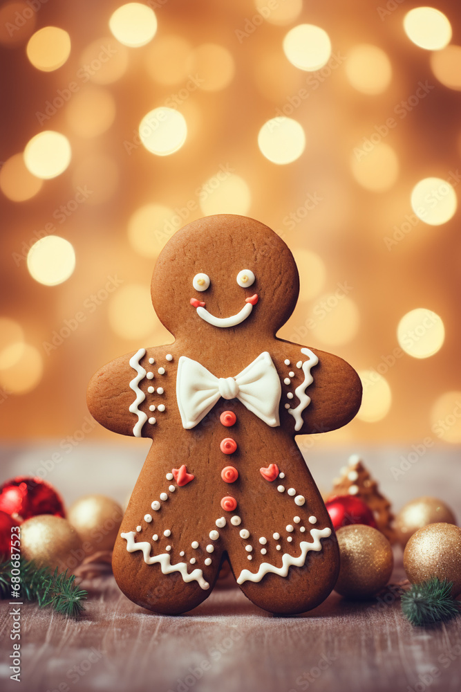 custom made wallpaper toronto digitalcute gingerbread man, AI Generative.