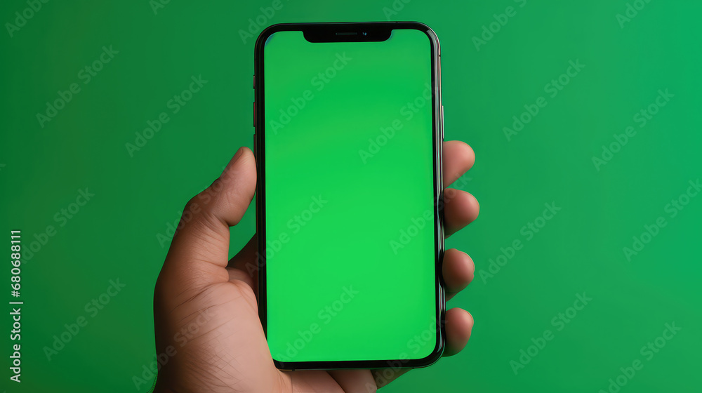 Green screen phone in hand mockup chroma key shopping online Green screen phone in hand mockup chroma key shopping online