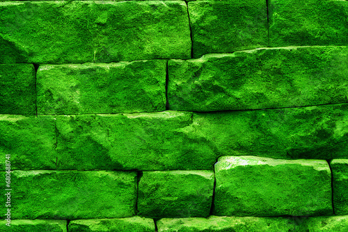 Wall of Lush Green Foliage, Hedge, Background, Texture