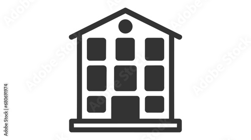 appartment icon on white background. Simple element illustration from Buildings concept.