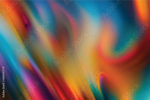 Vibrant Colorful Abstract Design with Rainbow Pattern. Vibrant colored abstract pattern, natural phenomenon. Colorful Abstract Background. Abstract art .