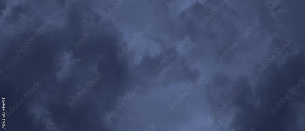 dark clouds in the evening timelapse