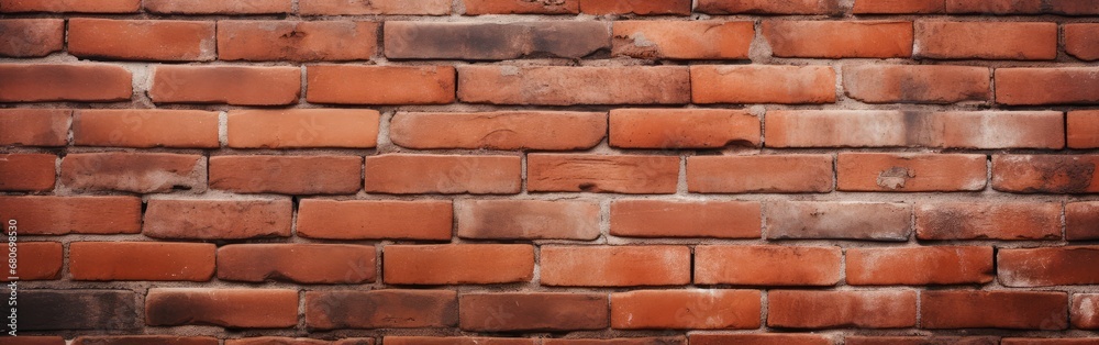 Obraz premium Red brick wall background texture