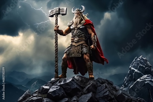 Perun Slavic God of Thunder, Sky, Lightning, Storms, Rain, Law, War, Fertility and Oak Trees
