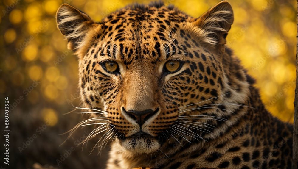 A Leopard in its prime, highlighting the power and elegance of this big cat - AI Generative