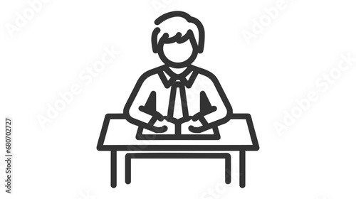 Student Icon - Vector illustration on white background