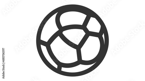 Soccer, football ball with shadow vector illustration isolated over white. Sport game equipment