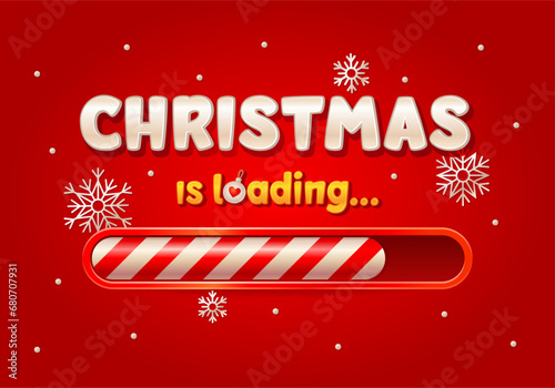 Candy cane progress bar. Striped candycane stick load or download stripe, waiting new year advent countdown xmas winter coming christmas party ornament neoteric vector illustration