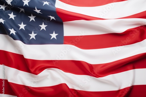 Free Download Closeup of the American flag on a pristine white background. - GFXLoad