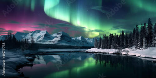 Aurora Borealis  delicate pinks and teals  focus on textural quality of lights  starry backdrop