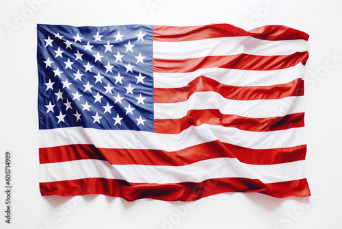 Wallpaper Mural American flag on white background. Torontodigital.ca