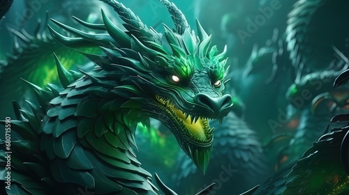 The green dragon stands out as the 2024 symbol in the Chinese calendar.