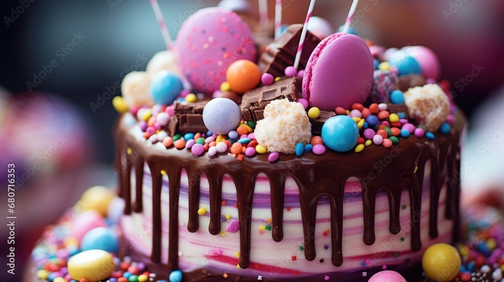 Birthday chocolate cake party celebration wallpaper background